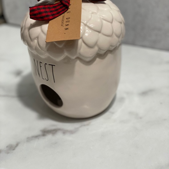 Rae Dunn “NEST” Acorn Ceramic Birdhouse - Picture 8 of 11